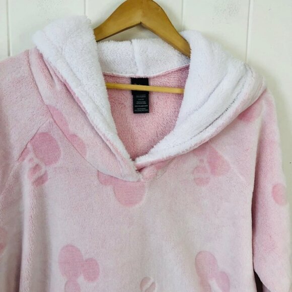 Disney Womens Super Soft Hooded Pull Over Robe or Pajamas with Kangaroo Pocket - Picture 4 of 9